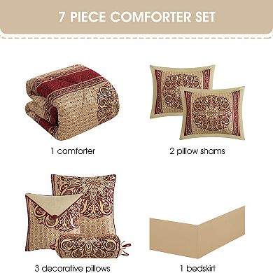 Nanshing Myhand 7 Piece Medallion Comforter Set