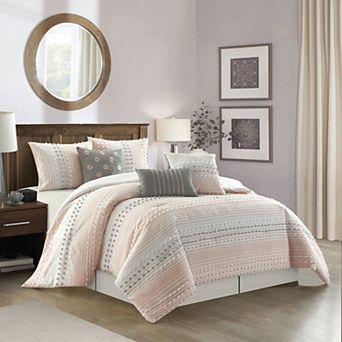 Nanshing Clarion 7 pc Striped Comforter Set