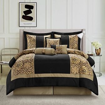 Nanshing Sibyl 7 pc Floral Comforter Set
