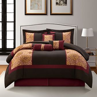 Nanshing Sibyl 7 pc Floral Comforter Set