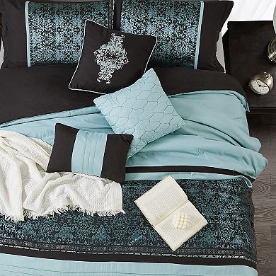 Nanshing Charley 7 Piece Damask Comforter Set