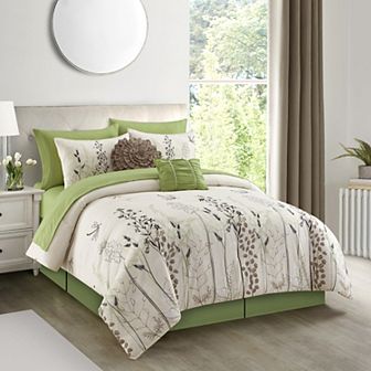 Nanshing Lioyd 10 pc Botanical Comforter Set