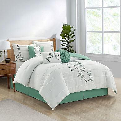 Nanshing Raina 7 Piece Floral Comforter Set