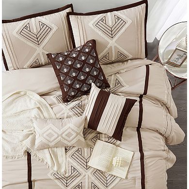 Nanshing Carter 7-Piece Geometric Comforter Set
