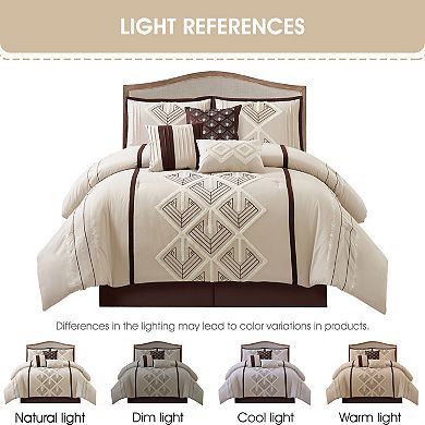 Nanshing Carter 7-Piece Geometric Comforter Set