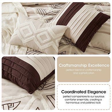 Nanshing Carter 7-Piece Geometric Comforter Set