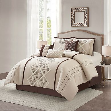 Nanshing Carter 7-Piece Geometric Comforter Set