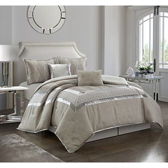 Nanshing Aurora 6 pc Jacquard Comforter Set
