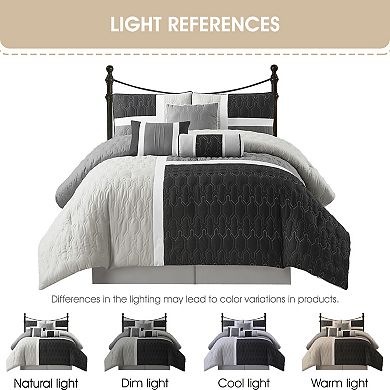 Nanshing Natalia 7 Piece Geometric Comforter Set
