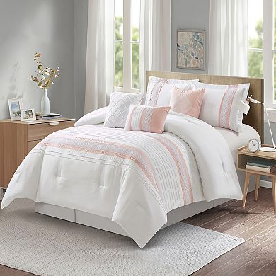 Nanshing Durango 7 Piece Stripe Comforter Set