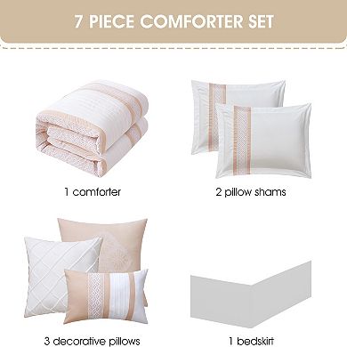 Nanshing Durango 7 Piece Stripe Comforter Set