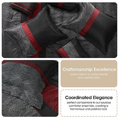 Nanshing Corell 7 Piece Jacquard Comforter Set