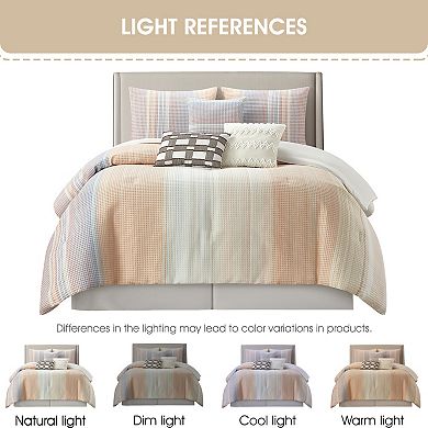 Nanshing Cosette 7-Piece Stripe Comforter Set