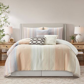 Nanshing Cosette 7 pc Stripe Comforter Set