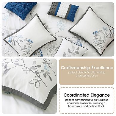 Nanshing Annisa 7 Piece Floral Comforter Set