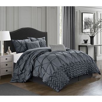 Nanshing Piercen 7 pc Pinch Pleat Comforter Set