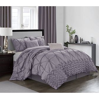 Nanshing Piercen 7 pc Pinch Pleat Comforter Set