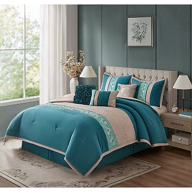 Nanshing Juliana 7-Piece Floral Comforter Set