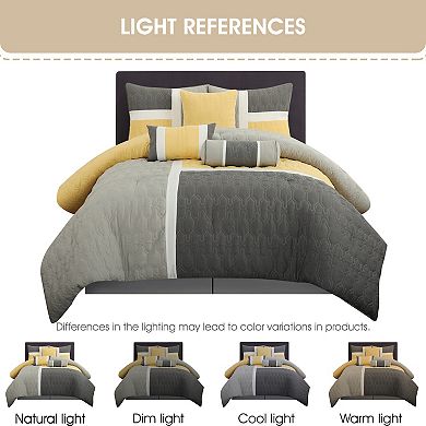 Nanshing Natalia 7 Piece Geometric Comforter Set