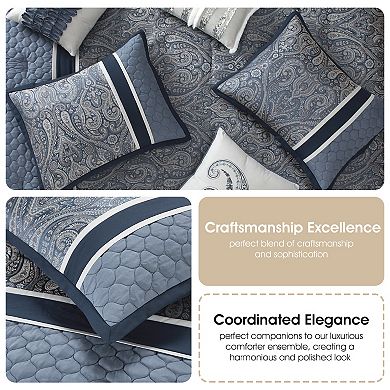Nanshing Geraldine 7-Piece Paisley Comforter Set