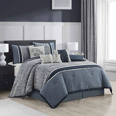 Nanshing Geraldine 7-Piece Paisley Comforter Set