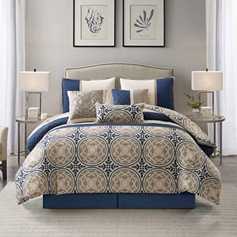 Nanshing Camila 7 pc Geometric Comforter Set