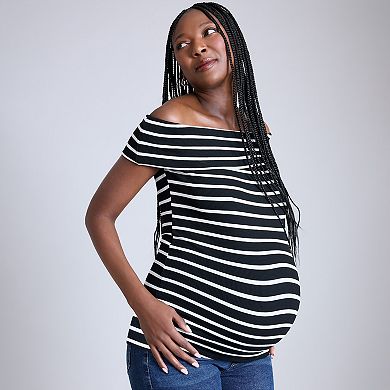 Maternity Motherhood® Off-The-Shoulder Top
