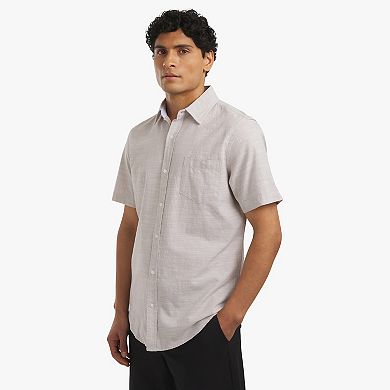 Men's Chaps Short Sleeve Button-Down Shirt