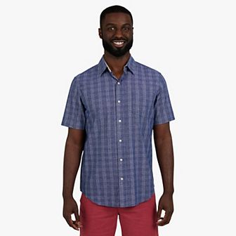 Men's Chaps Short Sleeve Button Down Shirt