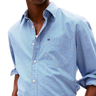 Men's Tommy Hilfiger Mini Gingham Long Sleeve Woven Shirt