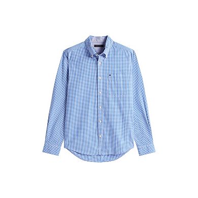 Men's Tommy Hilfiger Mini Gingham Long Sleeve Woven Shirt