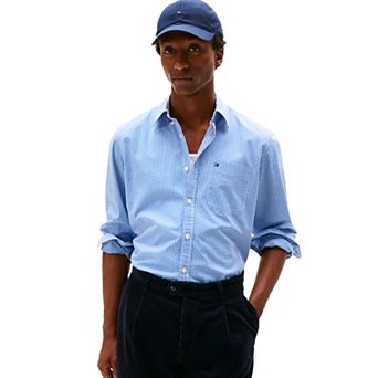 Men's Tommy Hilfiger Mini Gingham Long Sleeve Woven Shirt