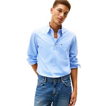 Men's Tommy Hilfiger Mini Gingham Long Sleeve Woven Shirt