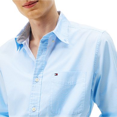 Men's Tommy Hilfiger Micro Print Long Sleeve Woven Shirt