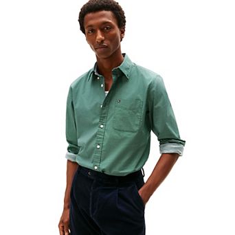 Men's Tommy Hilfiger Micro Print Long Sleeve Woven Shirt