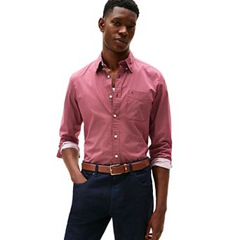 Men's Tommy Hilfiger Micro Print Long Sleeve Woven Shirt