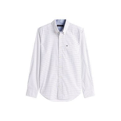 Men's Tommy Hilfiger Mini Print Long Sleeve Woven Shirt