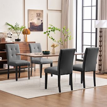 Unikome Set of 2/4 Faux Leather Dining Chairs - Elegant & Comfortable Seating