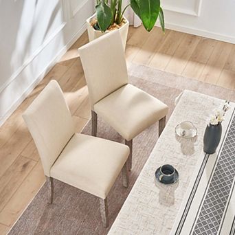 Unikome 2 Pack Stylish Modern Upholstered Dining Chairs