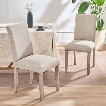 Unikome 2 Pack Stylish Modern Upholstered Dining Chairs