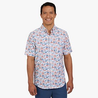 Men's Chaps Short Sleeve Performance Button Down Shirt
