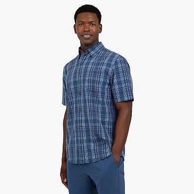 Men's Chaps Short Sleeve Performance Button Down Shirt