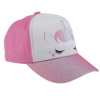 Girls Elli by Capelli Unicorn Glitter Baseball Hat