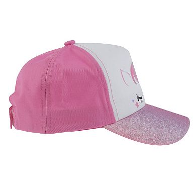 Girls Elli by Capelli Unicorn Glitter Baseball Hat