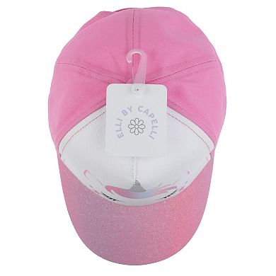 Girls Elli by Capelli Unicorn Glitter Baseball Hat
