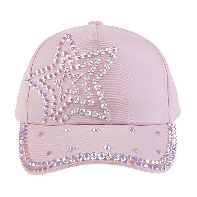 Elli by Capelli Girls' Star Gem Baseball Hat