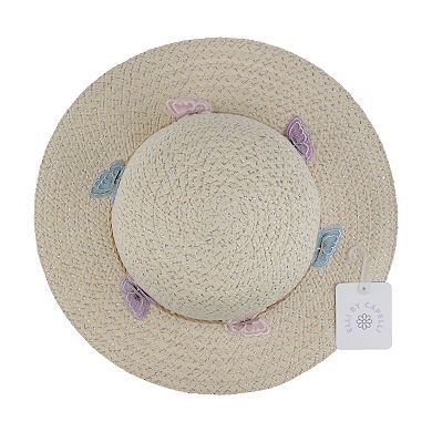 Girls Elli by Capelli Floppy Hat with Butterfly Trim