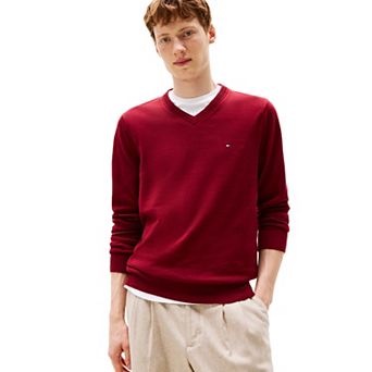 Men's Tommy Hilfiger Essential Cotton V-Neck Sweater