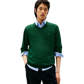 Men's Tommy Hilfiger Essential Cotton V-Neck Sweater