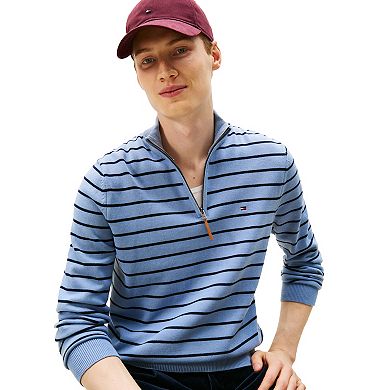 Men's Tommy Hilfiger Striped Quarter-Zip Sweater